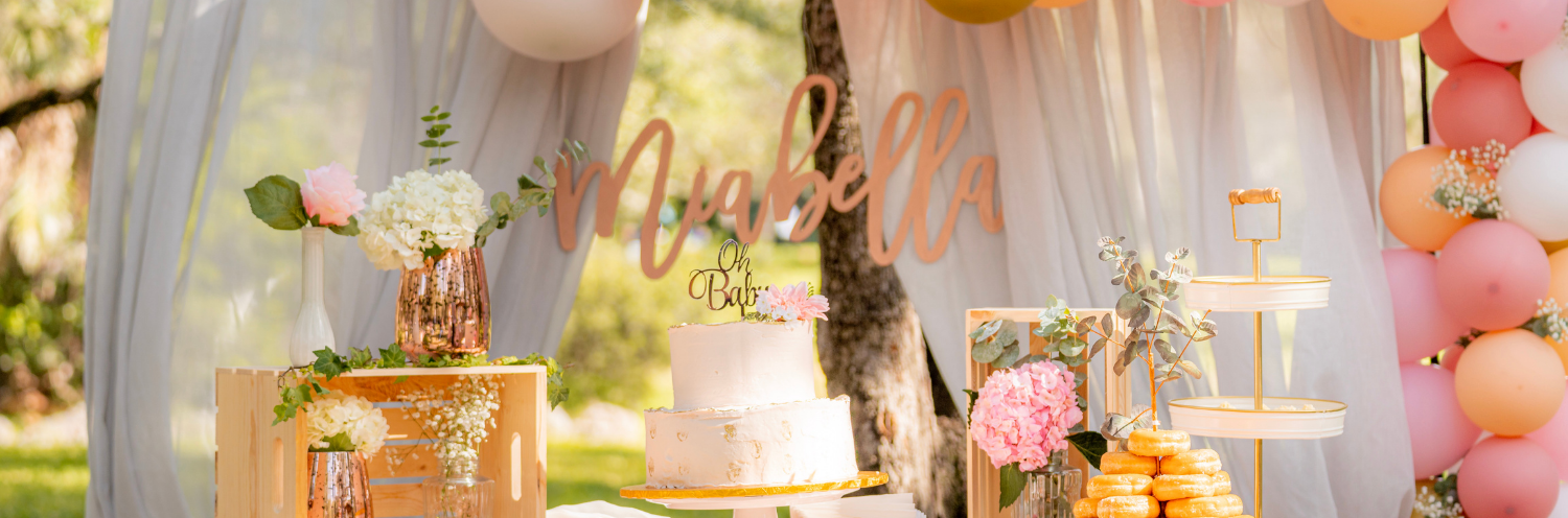 baby shower table display 